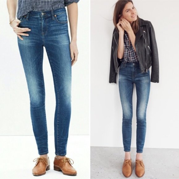 Madewell High Riser Skinny Jeans in Dayton Wash 25 - Picture 1 of 16